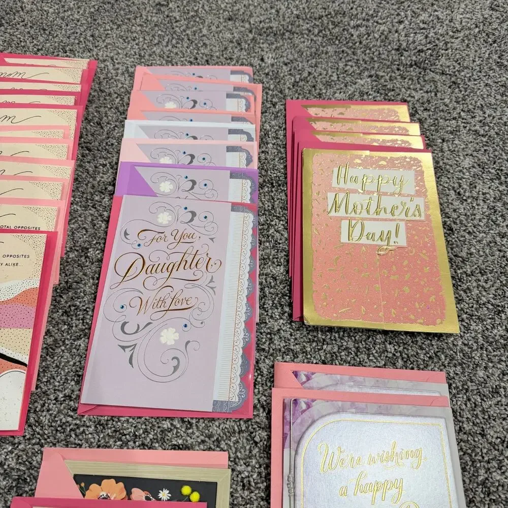 Large Lot of 47 HALLMARK Luxury Mother's Day Cards with Envelopes Included!